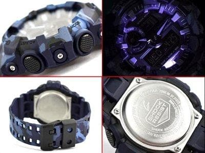 Casio G-Shock Military Blue Camo Watch Camouflage GA700CM-2ADR - Diligence1International