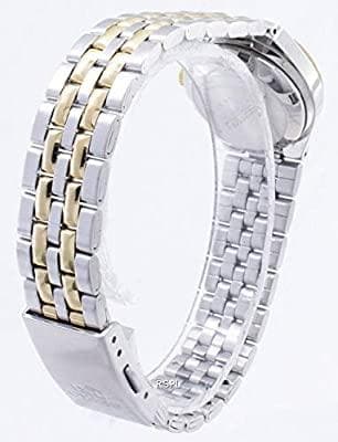 Seiko 5 Classic Ladies Size White Dial 2 Tone Gold Plated Stainless Steel Strap Watch SYMK44K1 - Diligence1International