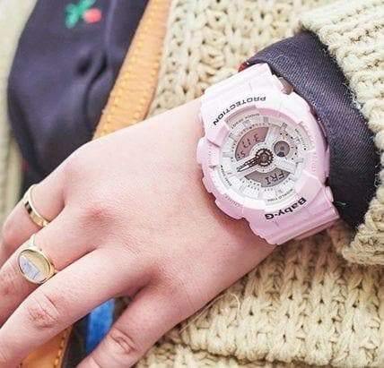 Casio Baby-G BA-110 New Beach Color Series Analog-Digital Pastel Pink Watch BA110BE-4ADR - Diligence1International