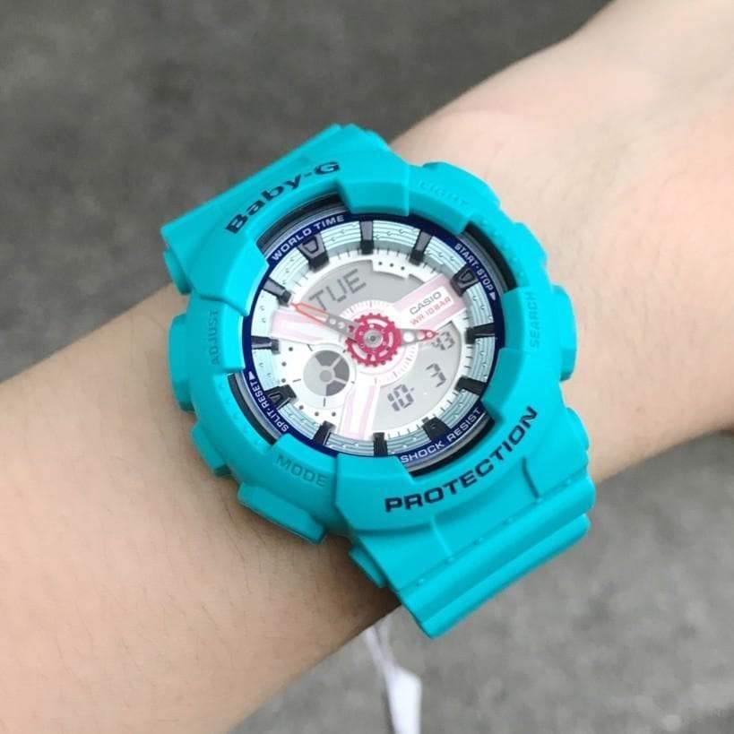 Casio Baby-G BA-110 Series Sporty Sneaker Color Teal Semigloss Watch BA110SN-3ADR - Diligence1International