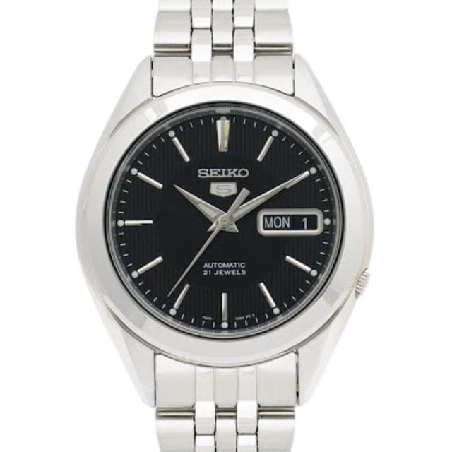 Seiko 5 Classic Men's Size Black Dial Stainless Steel Strap Watch SNKL23K1 - Diligence1International
