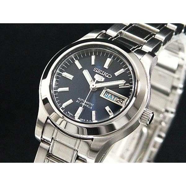Seiko 5 Classic Ladies Size Blue Dial Stainless Steel Strap Watch SYMD93K1 - Diligence1International