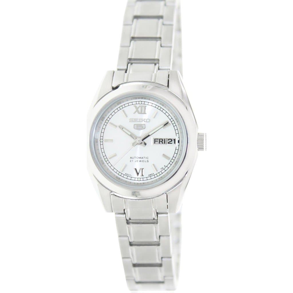 Seiko 5 Classic Ladies Size Silver Dial Stainless Steel Strap Watch SYMK23K1 - Diligence1International