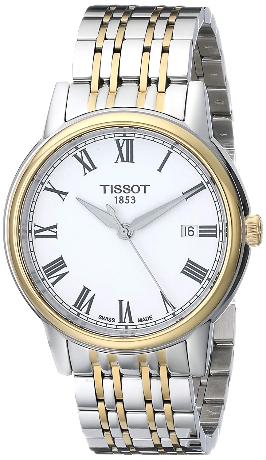 Tissot Swiss Made T-Classic Carson 2 Tone Gold Plated Men's Watch T0854102201300 - Diligence1International