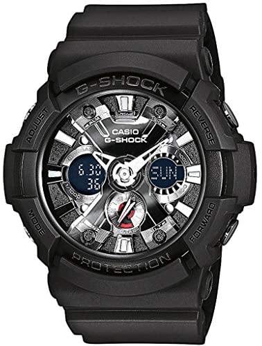 Casio G-Shock Standard Anadigi Black x Metallic Grey Accents Watch GA201-1ADR - Diligence1International