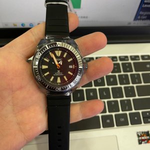 Seiko Black Samurai LE Prospex Diver's Men's Rubber Strap Watch SRPH11K1