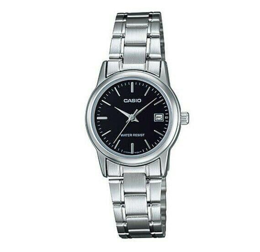 Casio Classic Women's LTP-V002D-1AUDF Black Dial Metal Analog Watch - Diligence1International
