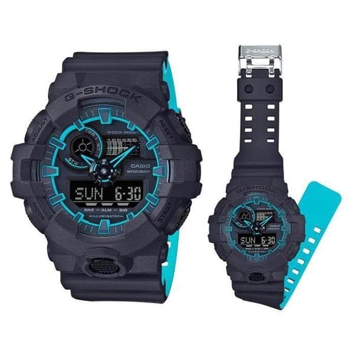 Casio G-Shock Special Color Model Black x Neon Blue Watch Tron GA700SE-1A2DR - Diligence1International