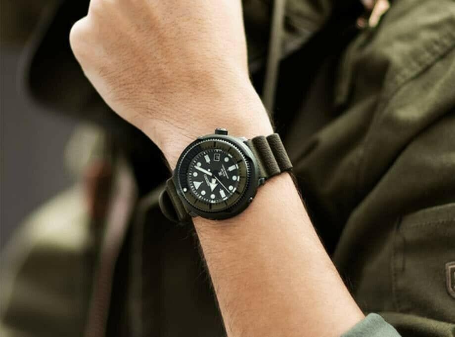 Seiko Street Series Solar Tuna Green Prospex Diver's Men's Watch SNE535P1 - Diligence1International