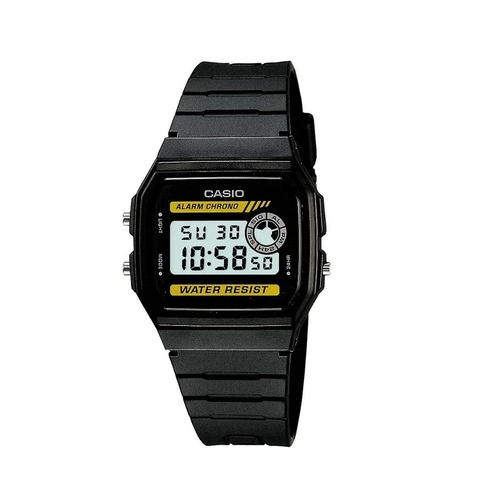 Casio F-94WA-9DG Black Resin Watch for Men and Women - Diligence1International
