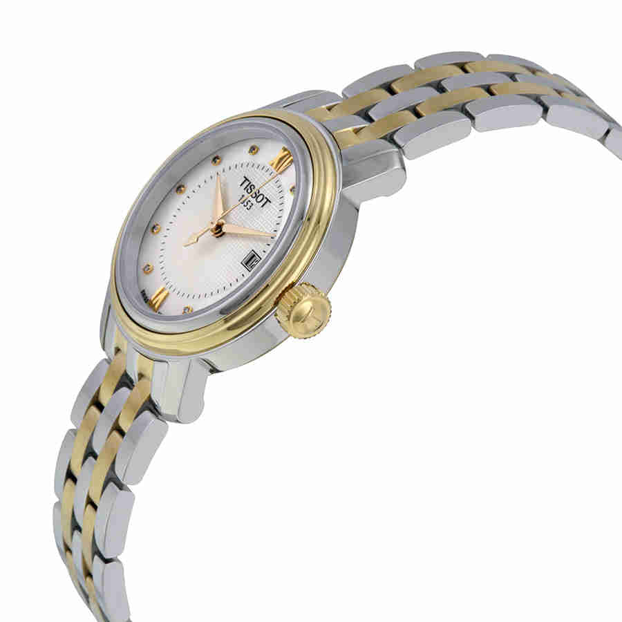 Tissot Swiss Made T-Classic Bridgeport 2 Tone Gold Plated MOP Ladies' Watch T0970102211600
