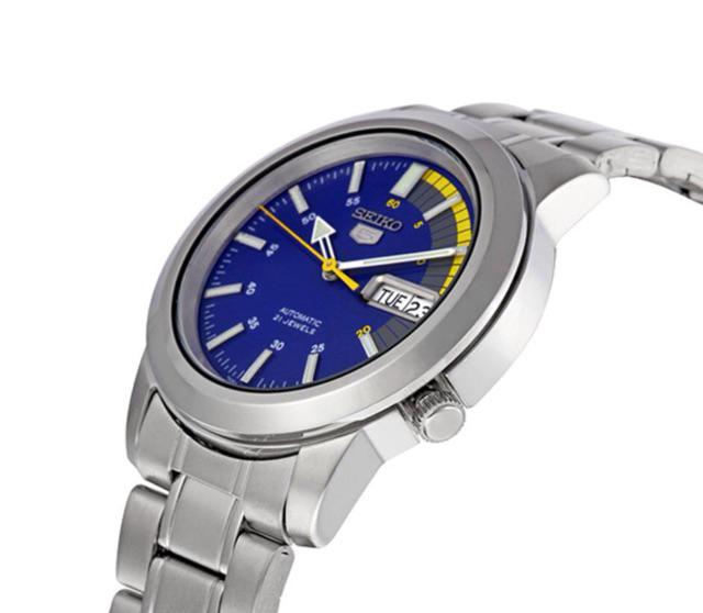 Seiko 5 Classic Men's Size Blue Dial Stainless Steel Strap Watch SNKK27K1 - Diligence1International