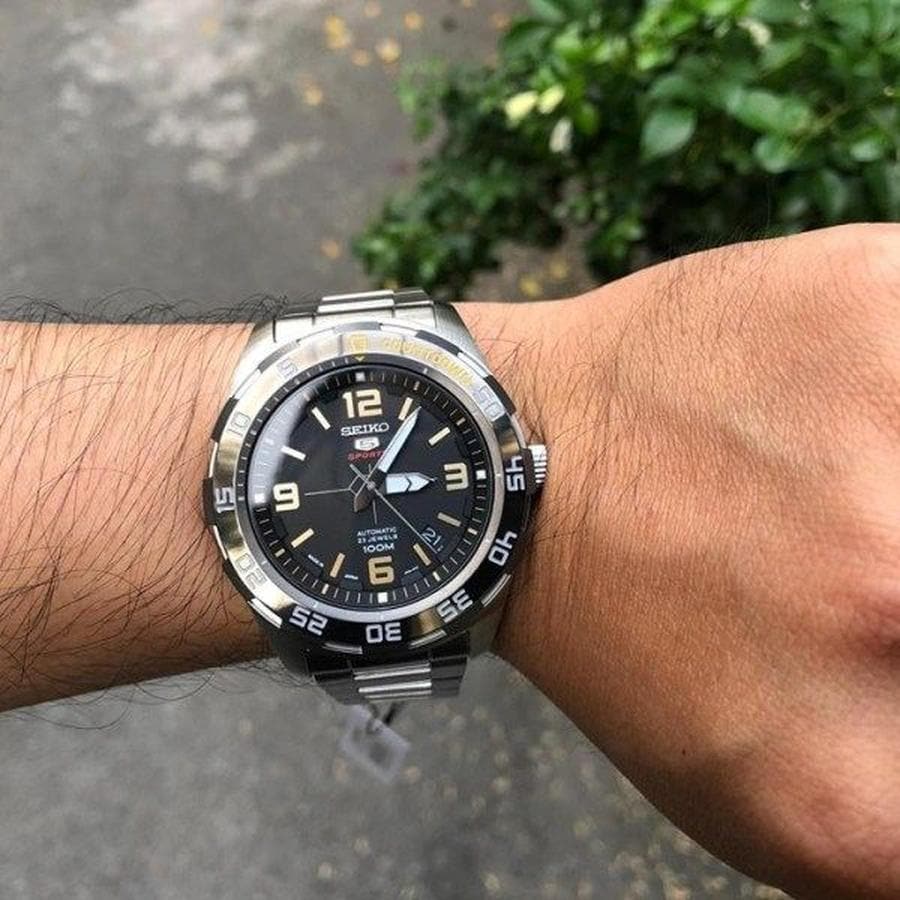 Seiko 5 Sports JAPAN Made 100M Automatic Men's Watch Black Dial SRPB83J1 - Diligence1International