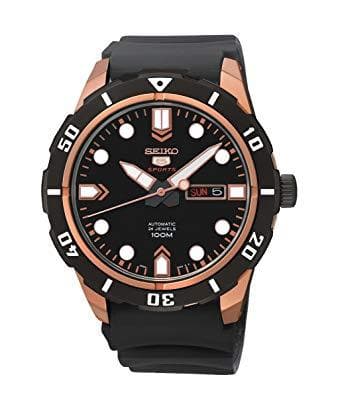 Seiko 5 Sports 100M Automatic Men's Watch Black Dial Rubber Strap SRP680K1 - Diligence1International