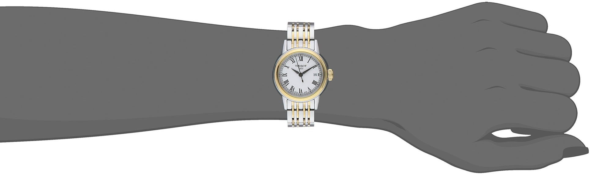 Tissot Swiss Made T-Classic Carson 2 Tone Gold Plated Ladies' Watch T0852102201300 - Diligence1International