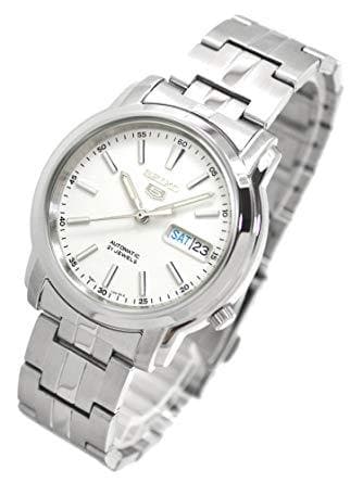 Seiko 5 Classic Men's Size White Dial Stainless Steel Strap Watch SNKL75K1 - Diligence1International