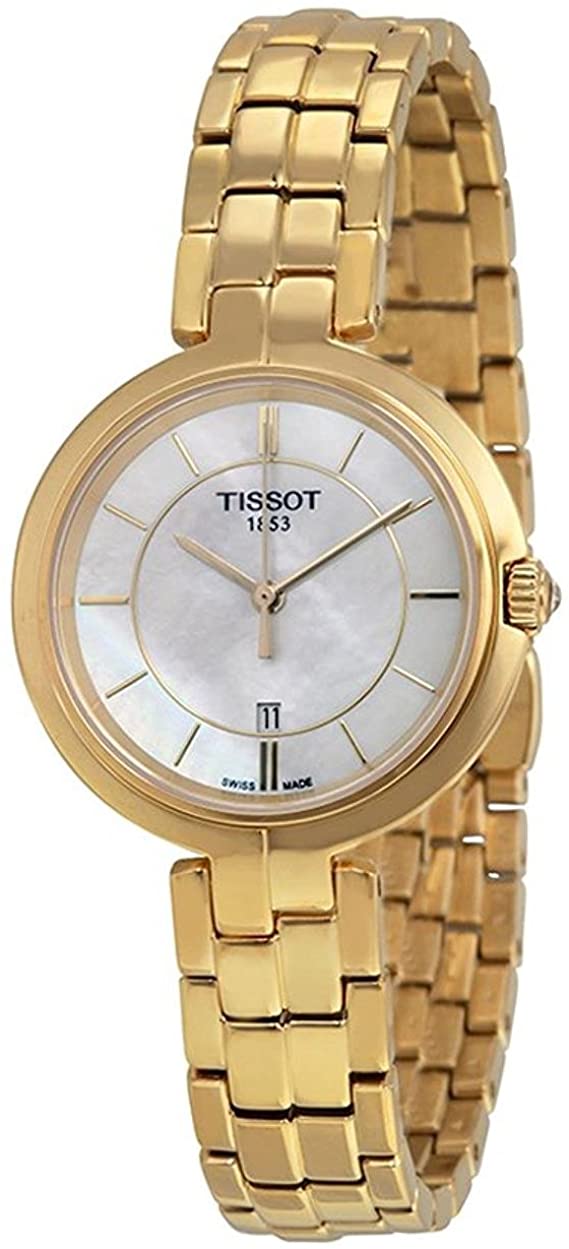 Tissot Swiss Made T-Lady Flamingo MOP Gold Plated Ladies' Watch T0942103311100 - Diligence1International