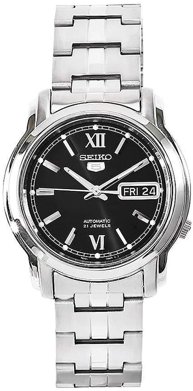Seiko 5 Classic Men's Size Black Dial Stainless Steel Strap Watch SNKK81K1 - Diligence1International