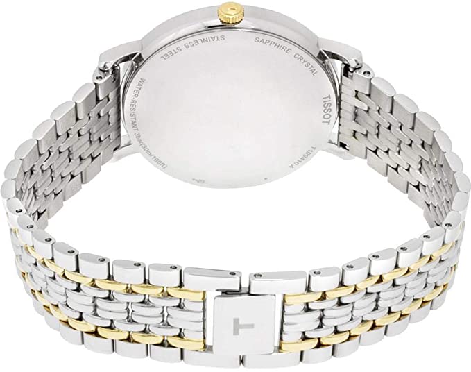 Tissot Swiss Made T-Classic Everytime Medium 2 Tone Gold Plated Men's Watch T1094102203100 - Diligence1International