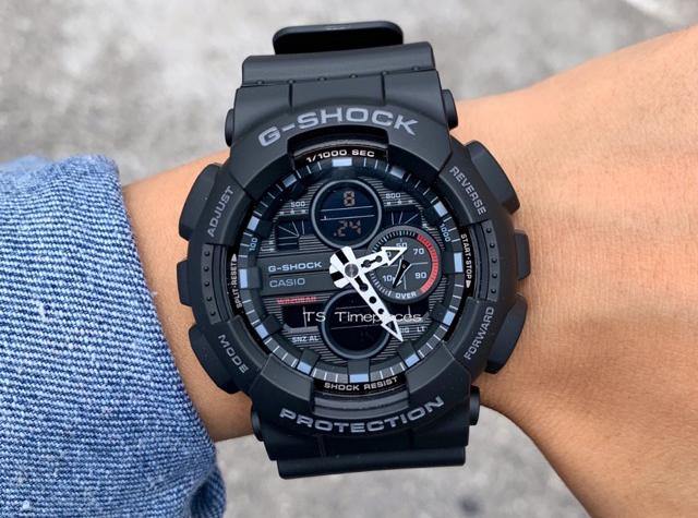 Casio G-Shock Standard Analog-Digital Stealth Black Color Watch GA140-1A1DR - Diligence1International
