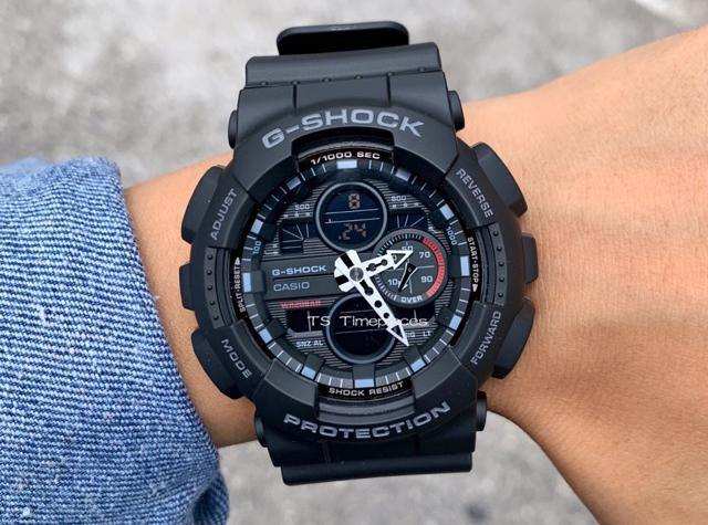 Casio G-Shock Standard Analog-Digital Stealth Black Color Watch GA140-1A1DR - Diligence1International