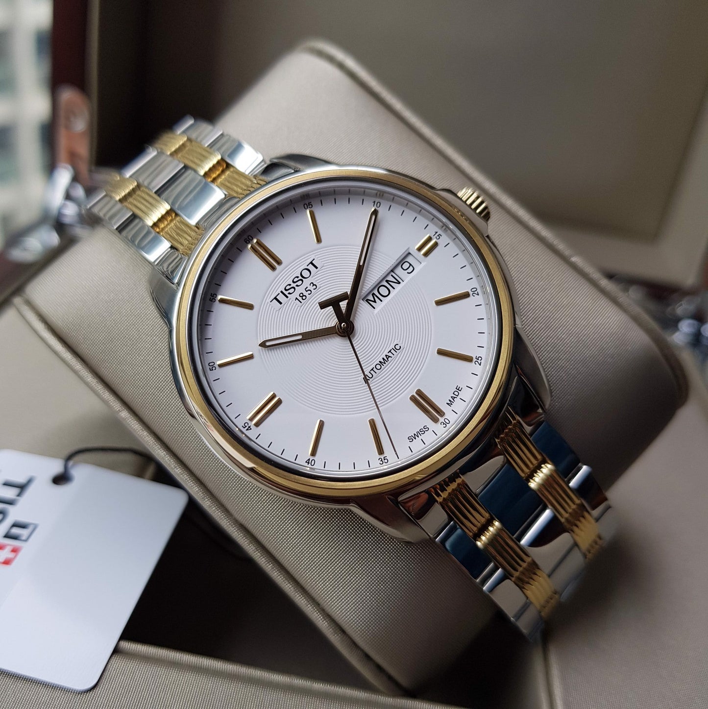 Tissot Swiss Made T-Classic III Automatic 2 Tone Gold Plated Men's Watch T0654302203100