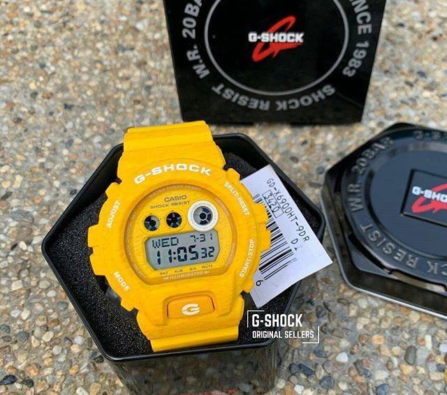 Casio G-Shock XLarge Heathered Series Digital Yellow Watch GDX6900HT-9DR - Diligence1International