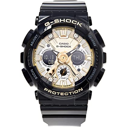 Casio G-Shock GShock S Series Analog-Digital Black x Gold Ladies' Watch GMAS110GB-1ADR