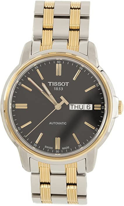 Tissot Swiss Made T-Classic III Automatic 2 Tone Gold Plated Men's Watch T0654302205100 - Diligence1International
