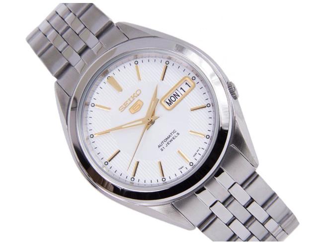 Seiko 5 Classic Men's Size Silver Dial Stainless Steel Strap Watch SNKL17K1 - Diligence1International