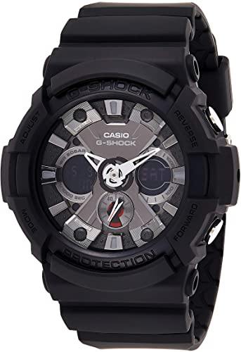 Casio G-Shock Standard Anadigi Black x Metallic Grey Accents Watch GA201-1ADR