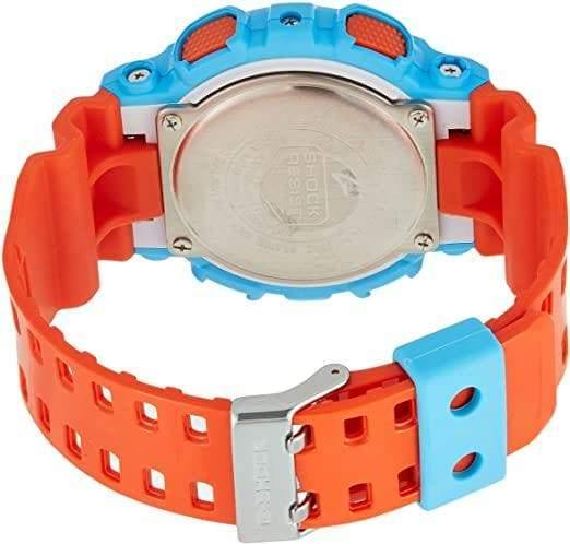 Casio G-Shock GA110 Series Anadigi Hyper Color Sky Blue x Orange Watch GA110NC-2ADR - Diligence1International