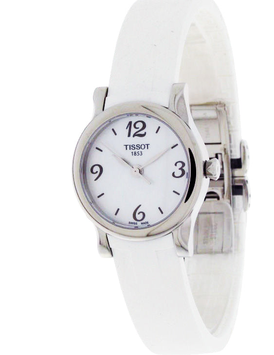 Tissot Swiss Made T-Wave Stylist-T Ladies' MOP Rubber Strap Watch T0282101711700 - Diligence1International