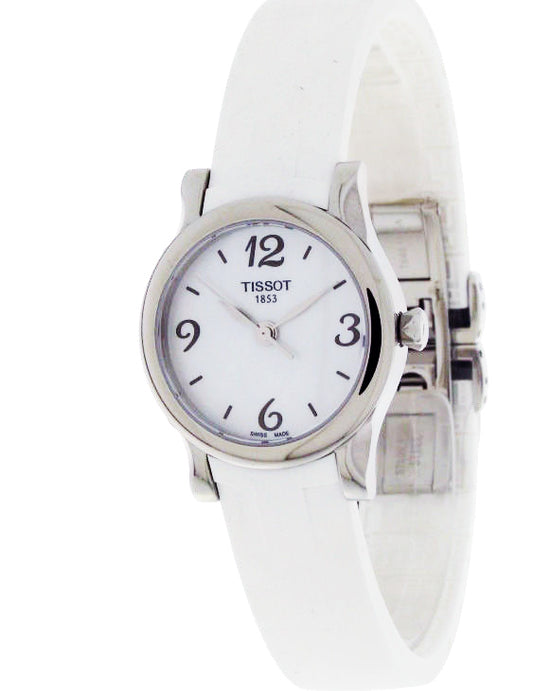 Tissot Swiss Made T-Wave Stylist-T Ladies' MOP Rubber Strap Watch T0282101711700 - Diligence1International
