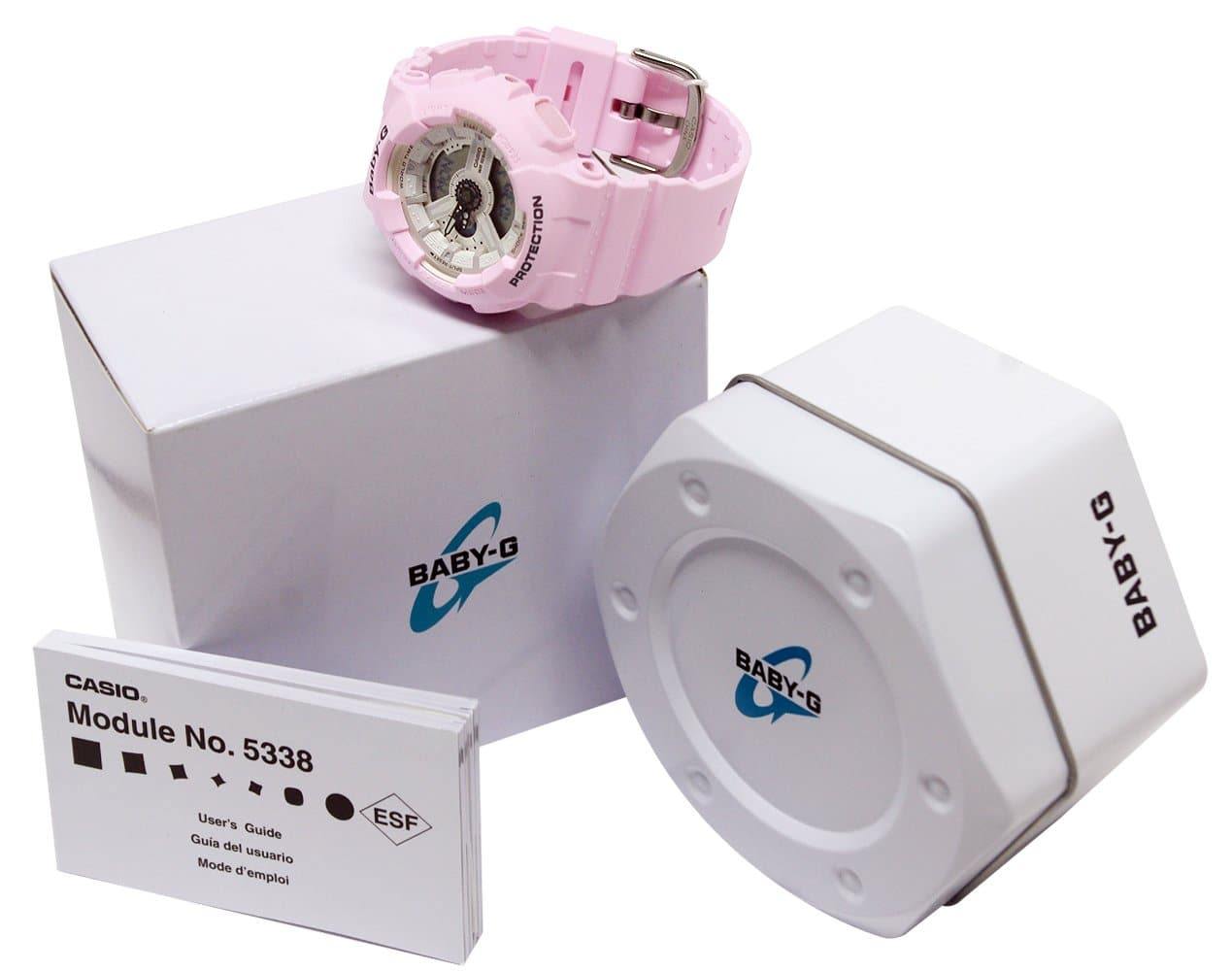 Casio Baby-G BA-110 New Beach Color Series Analog-Digital Pastel Pink Watch BA110BE-4ADR - Diligence1International