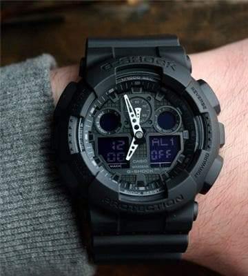 Casio G-Shock Black Stealth Series Anadigi Black Watch GA100-1A1DR - Diligence1International