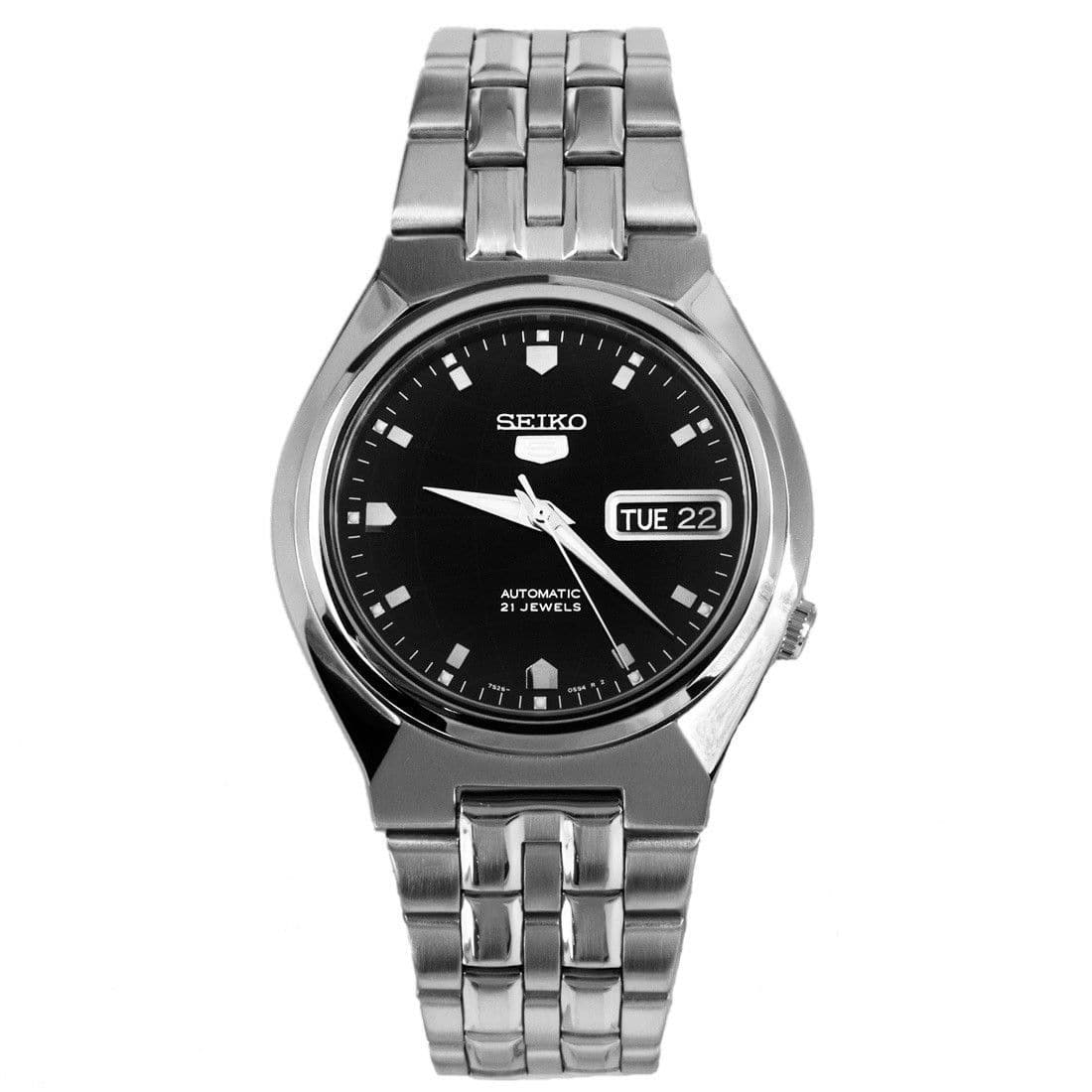 Seiko 5 Classic Men's Size Black Dial Stainless Steel Strap Watch SNKL71K1 - Diligence1International