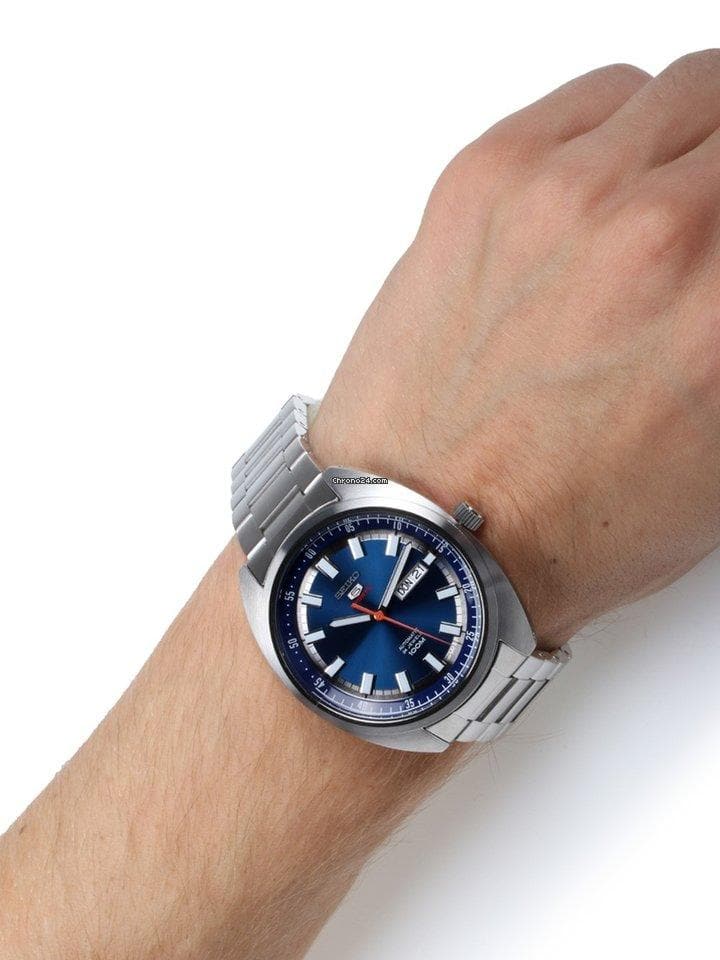 Seiko 5 Sports 100M Blue Helmet Turtle Automatic Men's Stainless Steel Watch SRPB15K1 - Diligence1International