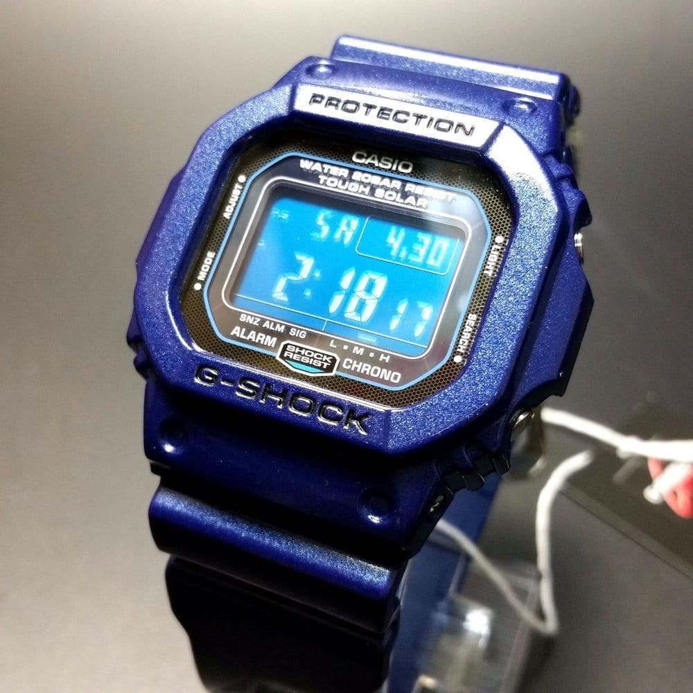 Casio G-Shock Tough Solar Digital Crazy Colors Metallic Blue Watch G5600CC-2DR - Diligence1International