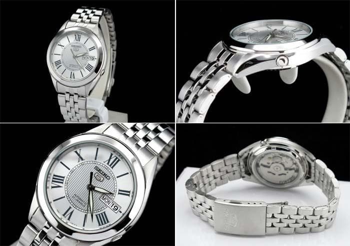 Seiko 5 Classic Men's Size Silver Dial Stainless Steel Strap Watch SNKL29K1 - Diligence1International