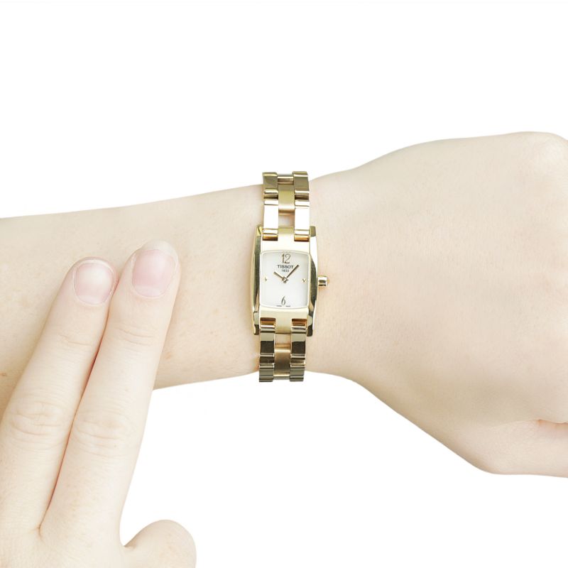 Tissot Swiss Made T-Lady T3 Ladies' MOP Gold Plated Watch T0421093311700 - Diligence1International