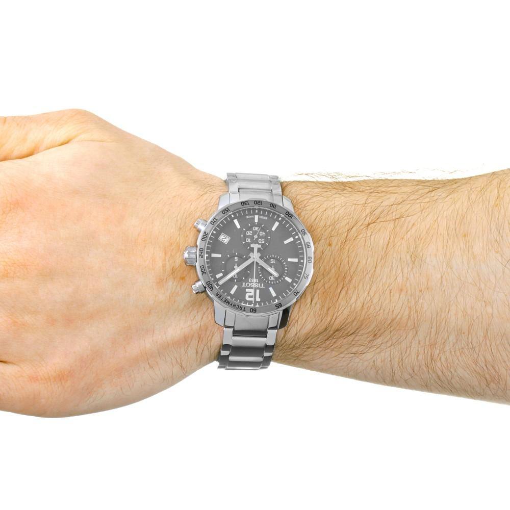 Tissot Swiss Made T-Sport Quickster Chronograph Men's Stainless Steel Watch T0954171106700 - Diligence1International