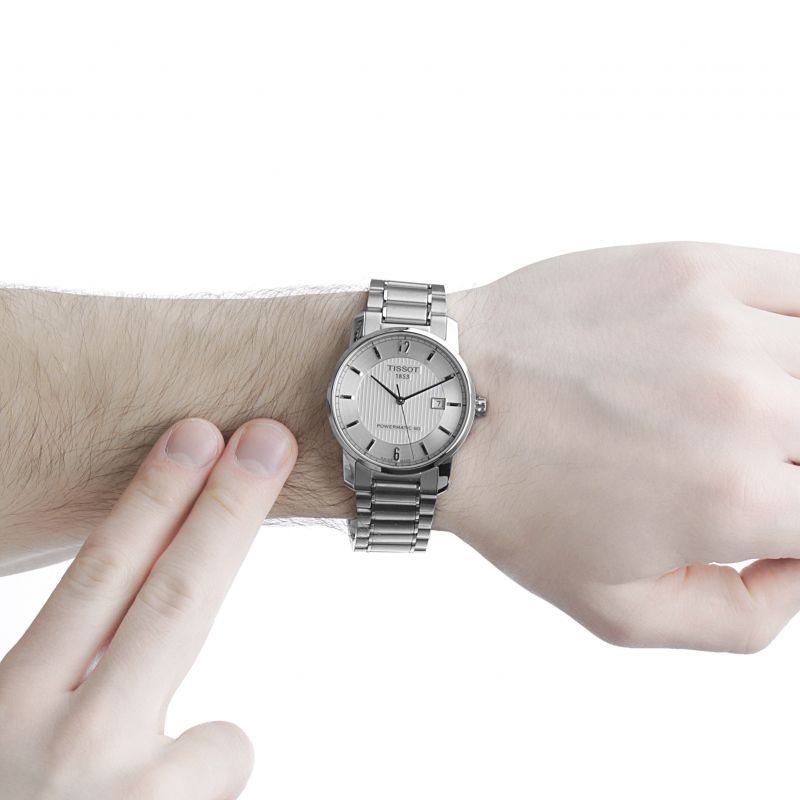 Tissot Swiss Made T-Classic Titanium Automatic Silver Dial Men's Watch T0874074403700 - Diligence1International