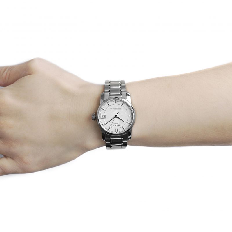 Tissot Swiss Made T-Classic Titanium Automatic Silver Dial Ladies Watch T0872074403700 - Diligence1International