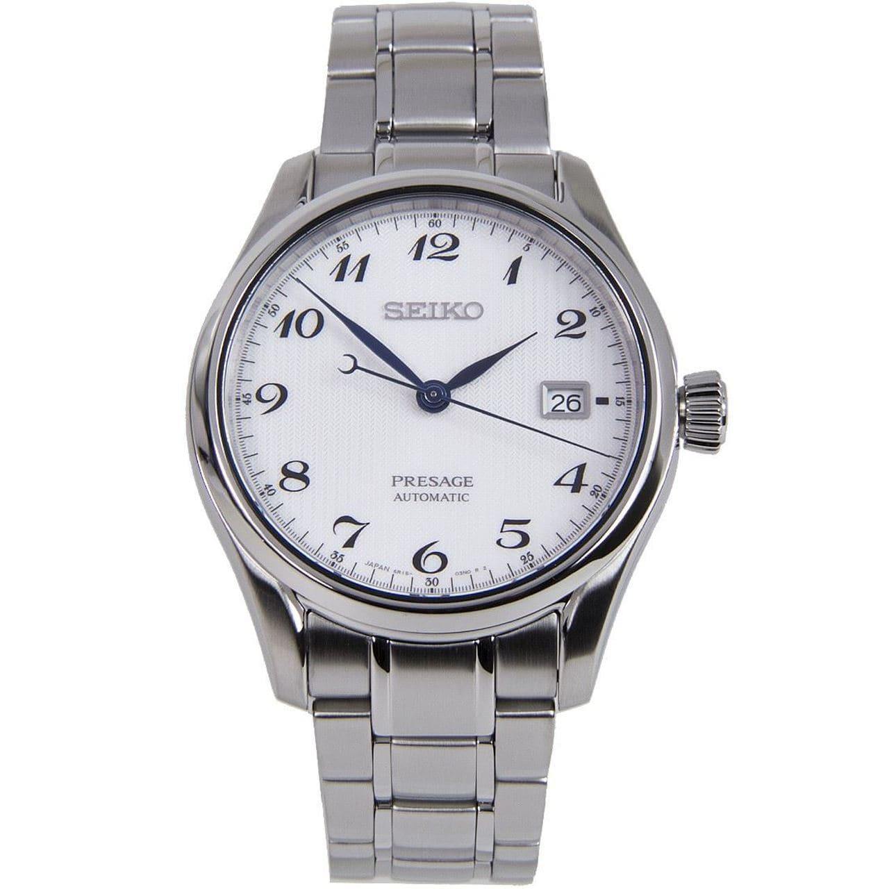 Seiko JAPAN Made Presage Karesansui White Men's Stainless Steel Watch SPB063J1 - Diligence1International