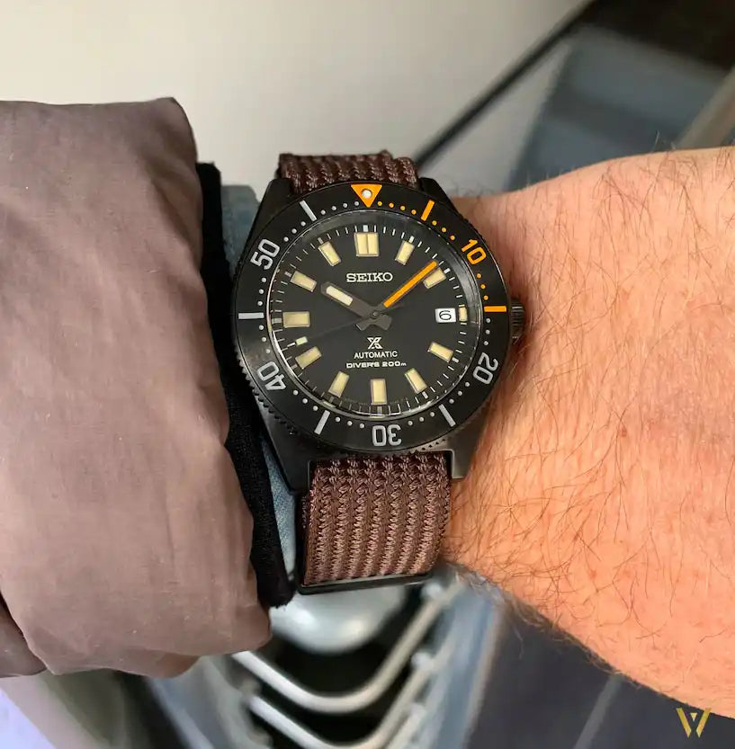 Seiko Japan Made 62MAS Prospex Diver's Black Series Limited Edition Men's Seichu Strap Watch SPB253J1