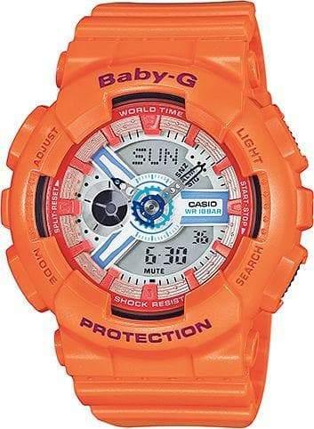Casio Baby-G BA-110 Series Standard Analog-Digital Orange Watch BA110SN-4ADR - Diligence1International