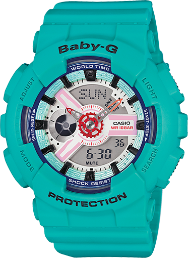 Casio Baby-G BA-110 Series Sporty Sneaker Color Teal Semigloss Watch BA110SN-3ADR - Diligence1International