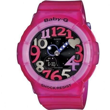 Casio Baby-G Anadigi Fuschia Pink x Black Dial Watch BGA131-4B4DR - Diligence1International