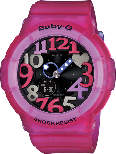 Casio Baby-G Anadigi Fuschia Pink x Black Dial Watch BGA131-4B4DR - Diligence1International